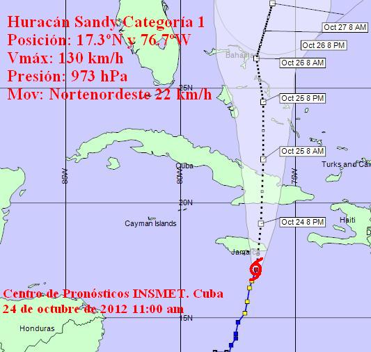 Huracan Sandy Aviso No. 10