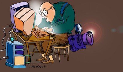 Caricatura Periodista