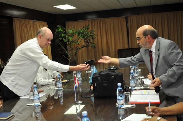 Rodrigo Malmierca Díaz y Director Gernal de la FAO