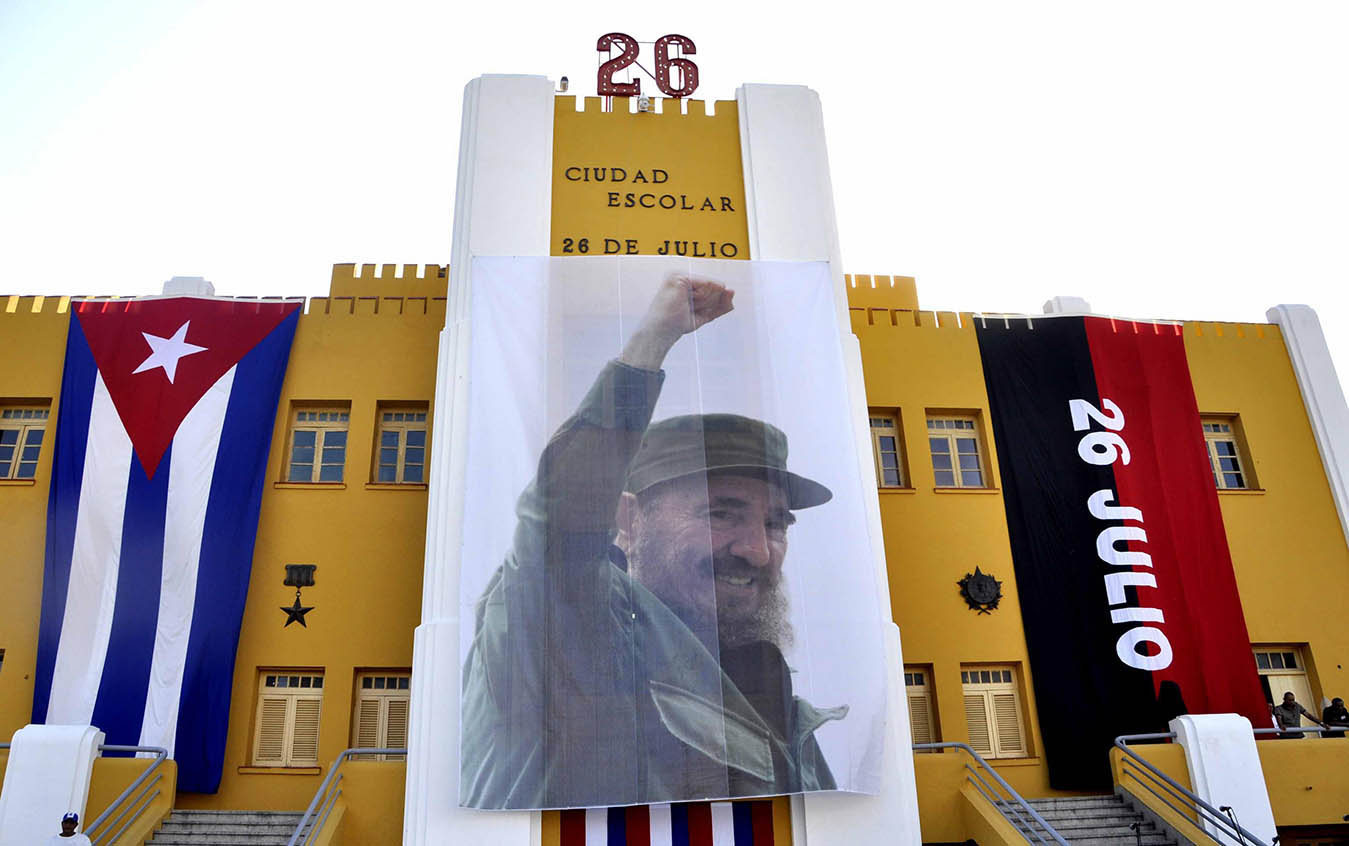 Bandera cubana, Cuartel Moncada