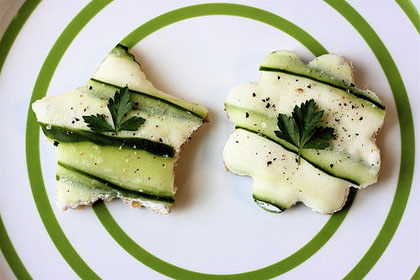 Pepino con queso