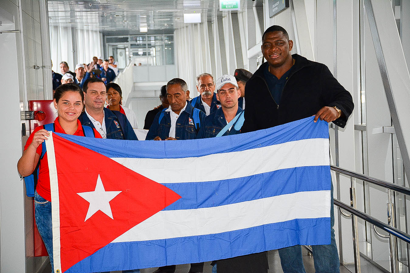Llegada de la delegación cubana a Sochi
