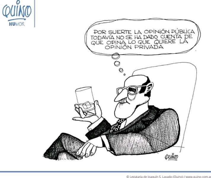 Opinión Pública. Caricatura Quino