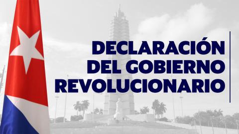 Declaración del Gobierno Revoulcionario