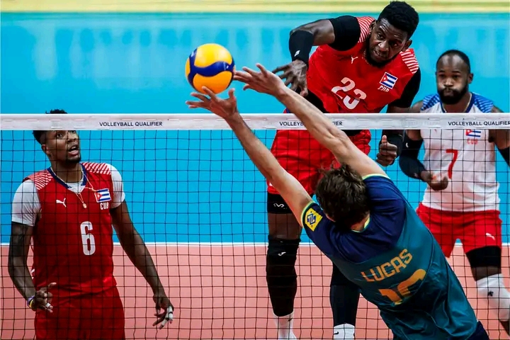 Preolímpico de voleibol Cuba vs Brasil