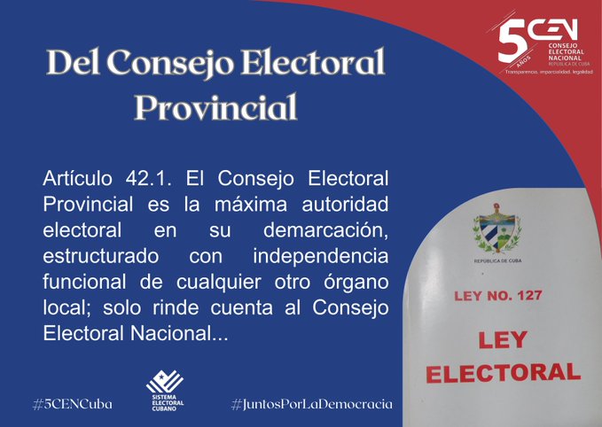 Ley Electoral cubana (Consejo Electoral Nacional)