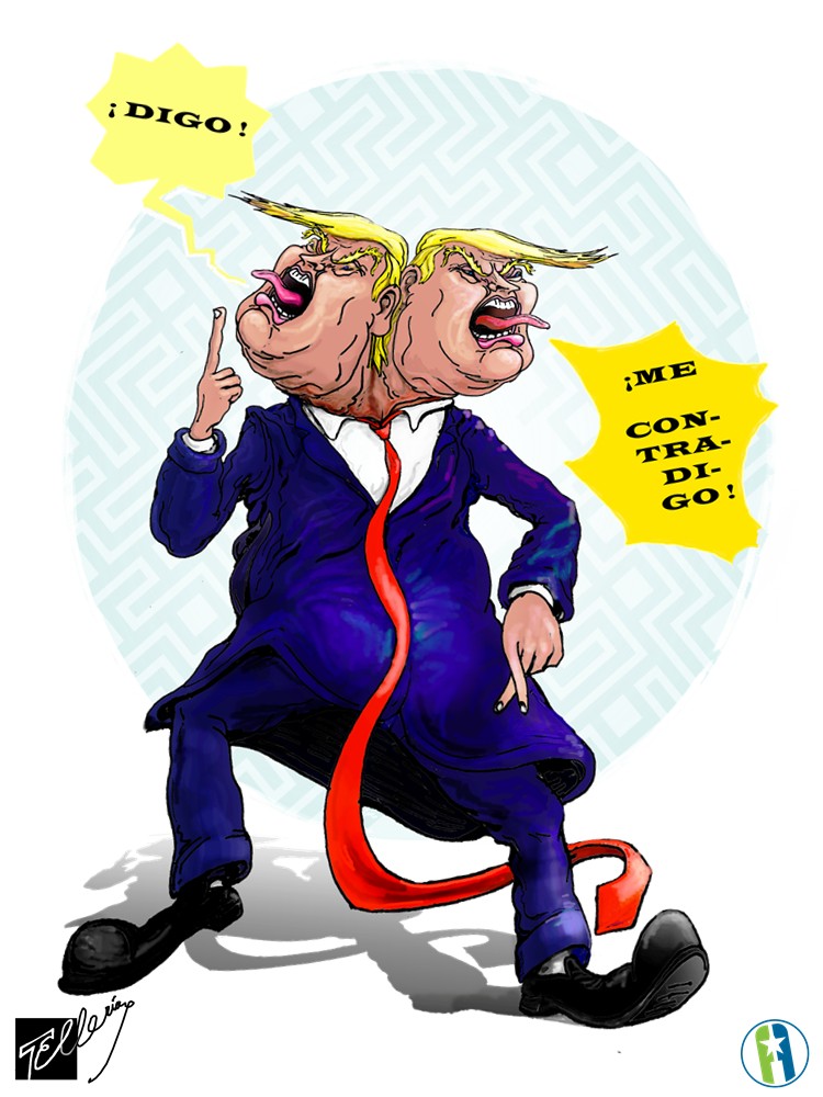 Trump se contradice