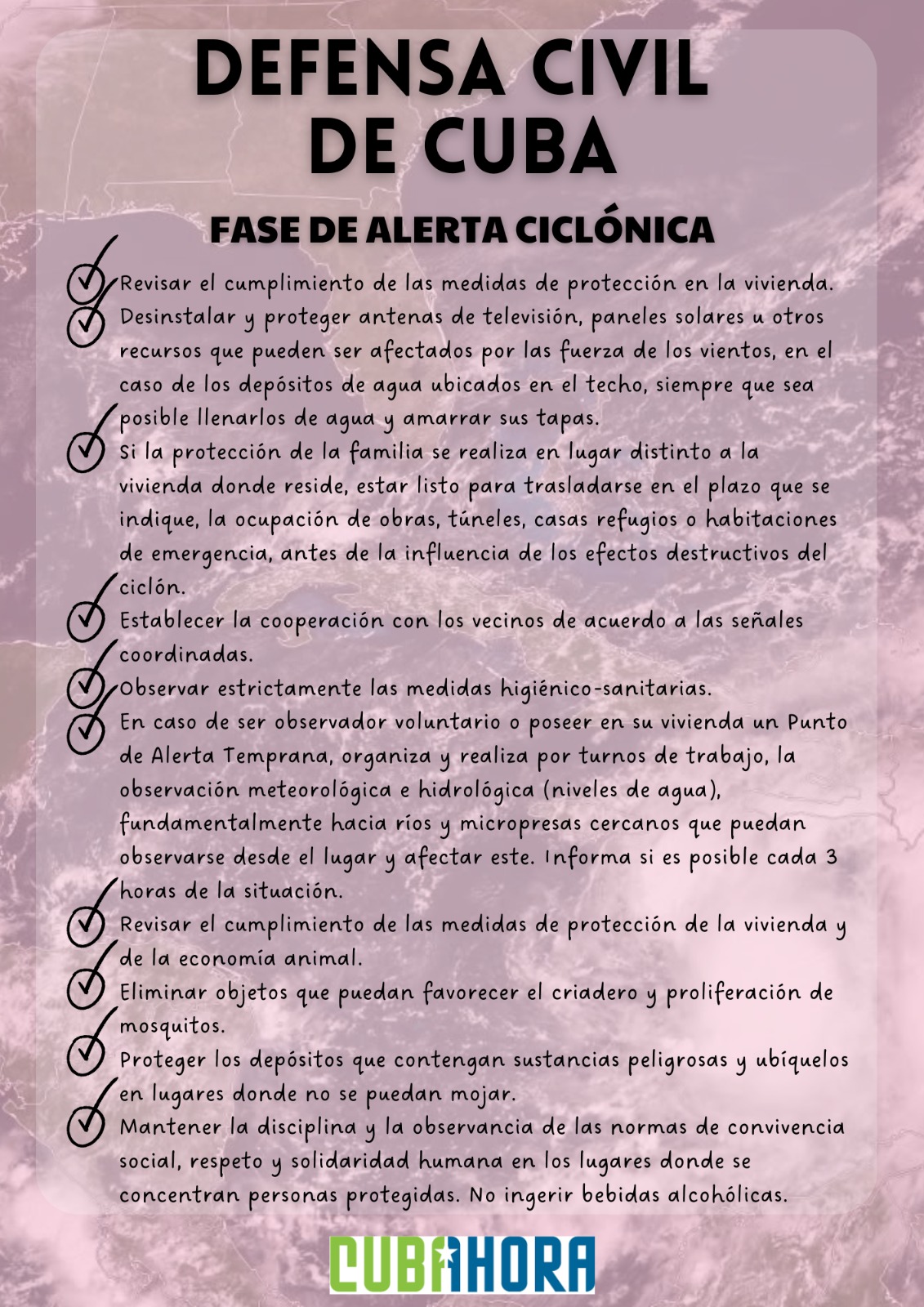 FASE DE ALERTA CICLÓNICA 