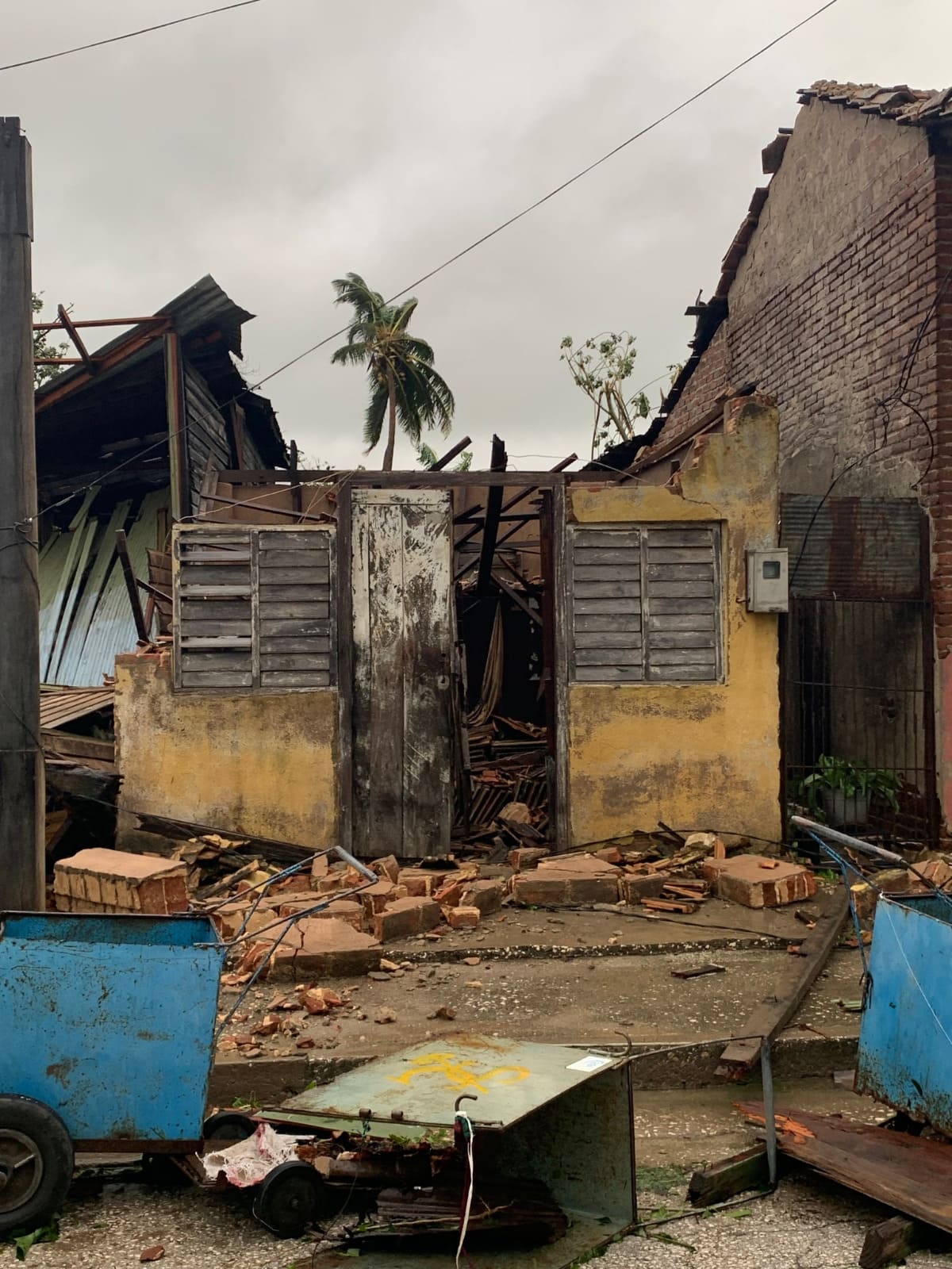 Imágenes de Baire trás el paso del huracán Melissa 