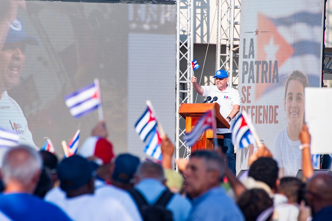 Desfile por el primero de mayo en La Habana